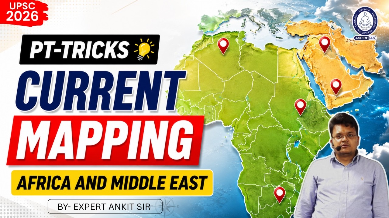 Africa & Middle East Current Mapping 2026 | PT Tricks for UPSC Prelims | UPSC Geography and Mapping