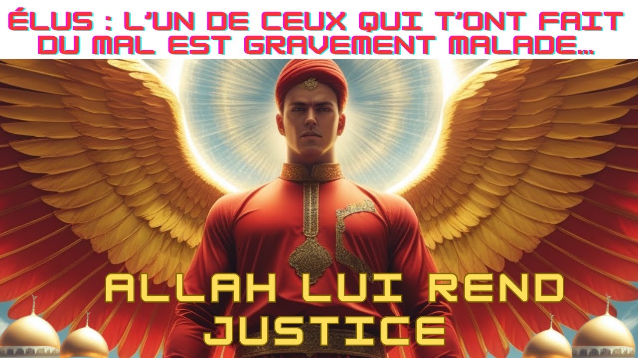 ÉLUS : L’UN DE CEUX QUI T’ONT FAIT DU MAL EST GRAVEMENT MALADE… ALLAH LUI REND JUSTICE