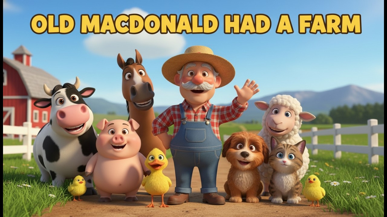Old MacDonald Had A Farm | Nursery Rhymes | Kids Songs Nursery Rhymes