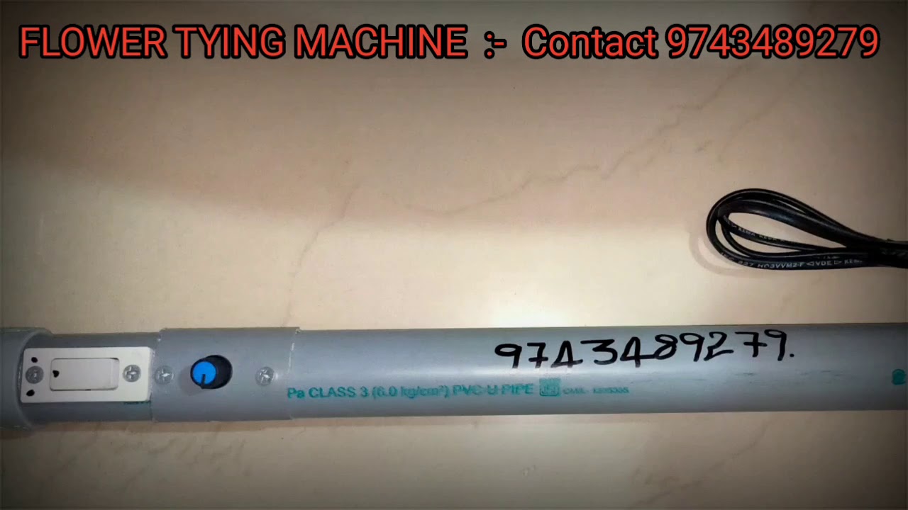 Easy way of making Garland using machine (FLOWER TYING MACHINE) - 9743489279
