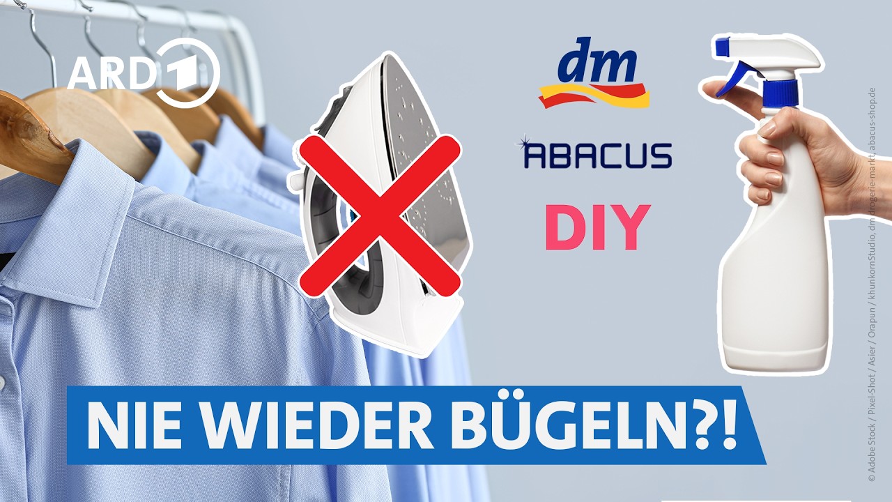 Kleidung faltenfrei sprühen: Was taugen Bügel-Sprays? | Servicezeit WDR