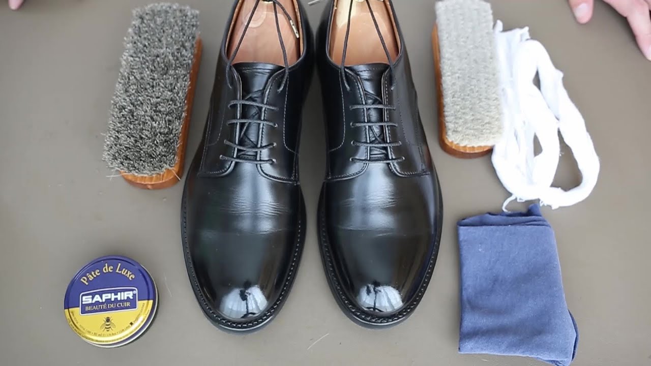【鏡面磨き】WHEELROBE PLEIN TOE DERBY Mirror shine