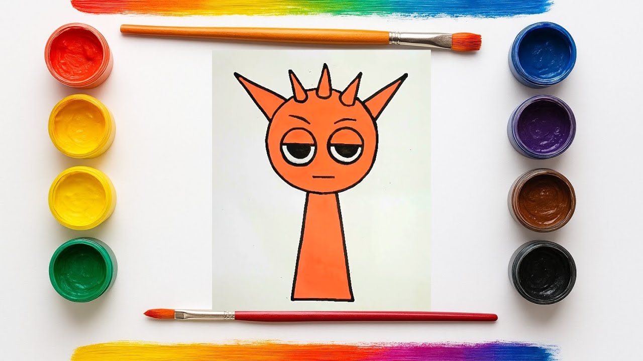 How to draw Raddy from Sprunki #drawing #painting #drawing4kids #sprunkidrawing