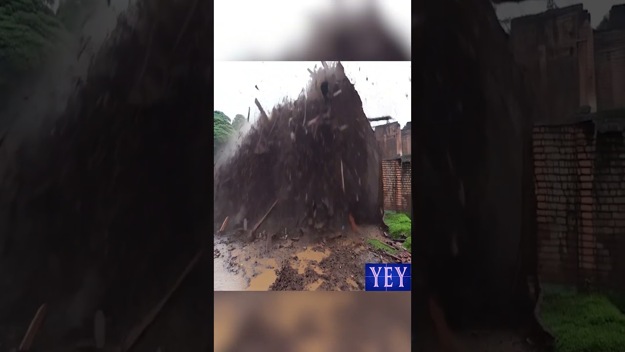 Wall Collapses at Construction Site #Wall #YesEpicYes #Failure #AI