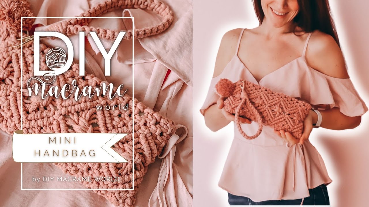 DIY ⎜EASY⎜👜 Macrame HANDBAG 👜⎜by DIY MACRAME WORLD ⎜FOR BEGINNERS