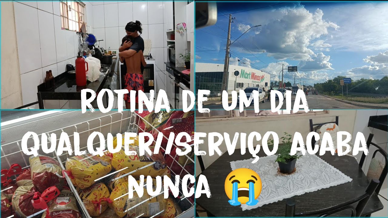 ROTINA DE UM DIA QUALQUER//SERVIÇO ACABA NUNCA 😭
