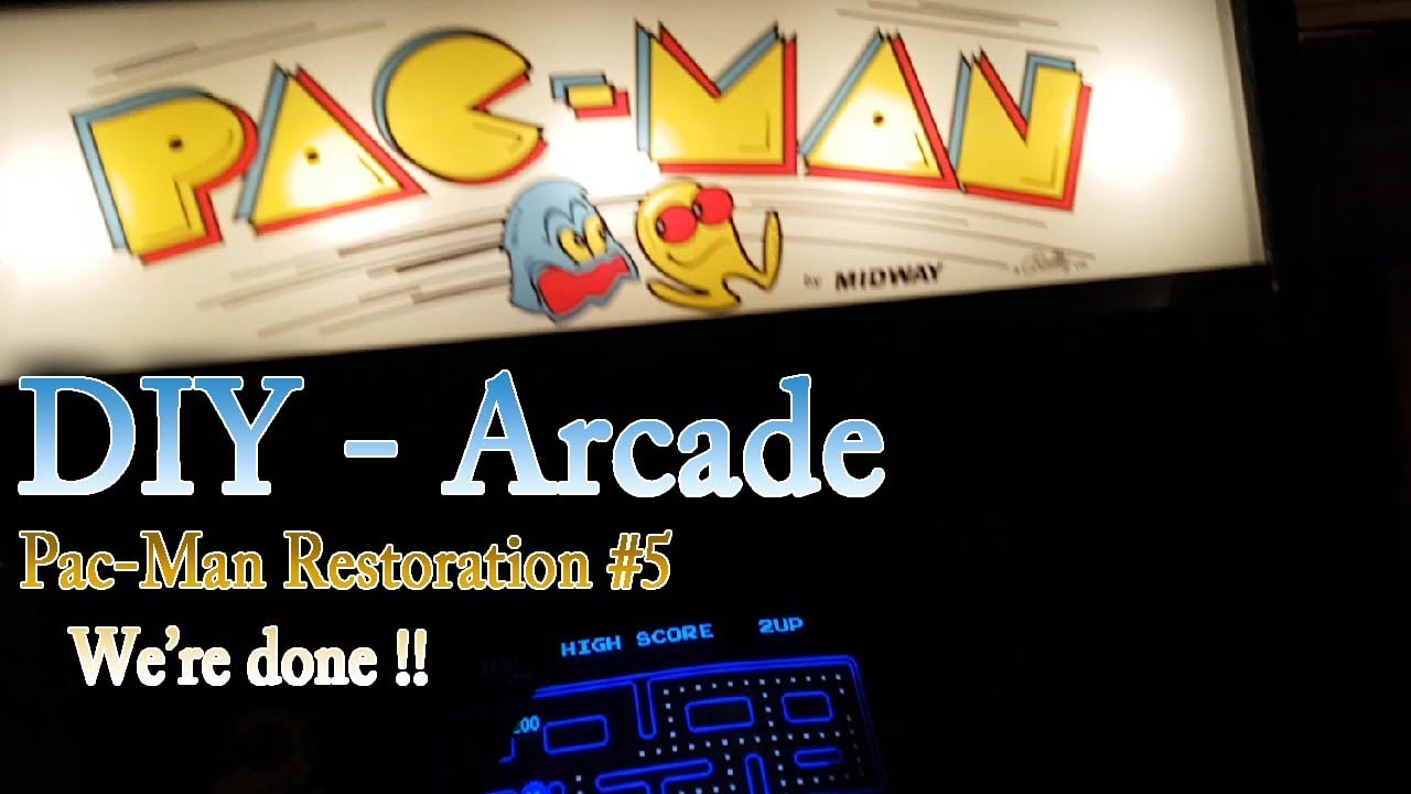 Arcade DIY #36   Pac Man Cabaret Cab restoration #5