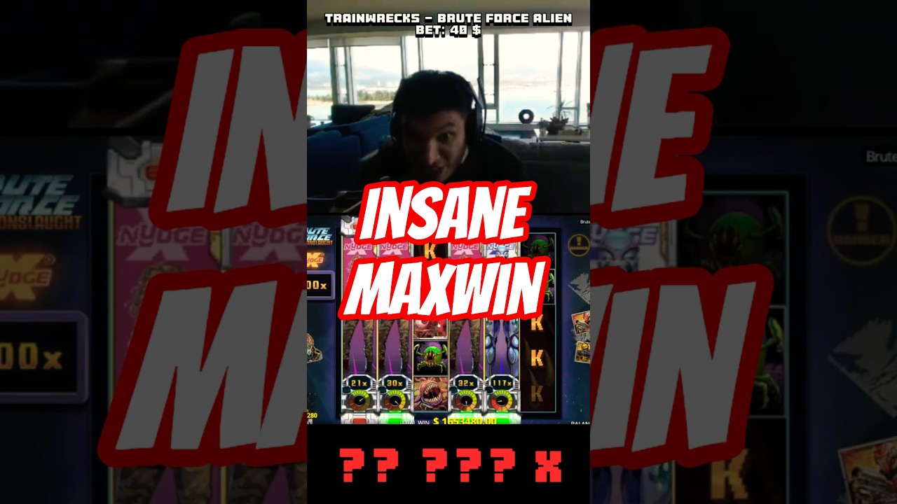 TRAINWRECK GOES BEAST MODE - BRUTE FORCE MAXWIN #shorts #trainwreckstv  #maxwin #bruteforce