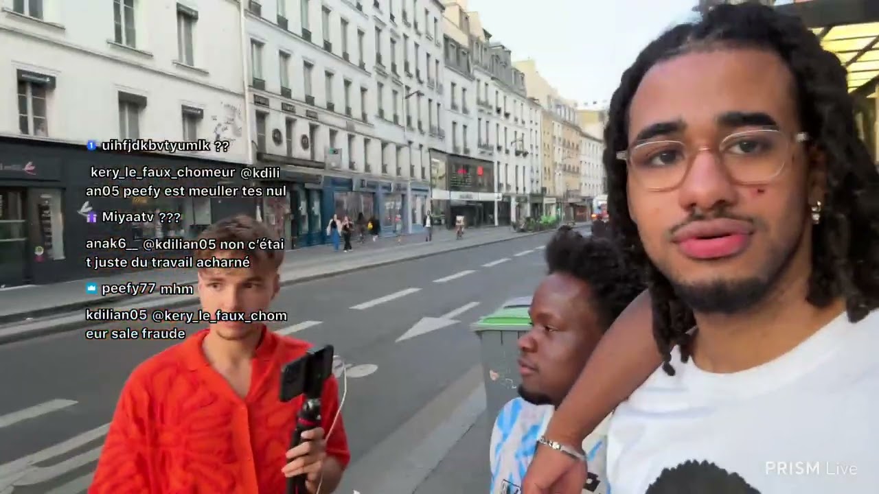 Melchior baraude dans Paris avec Alexis Chris Koumo Shini Luka