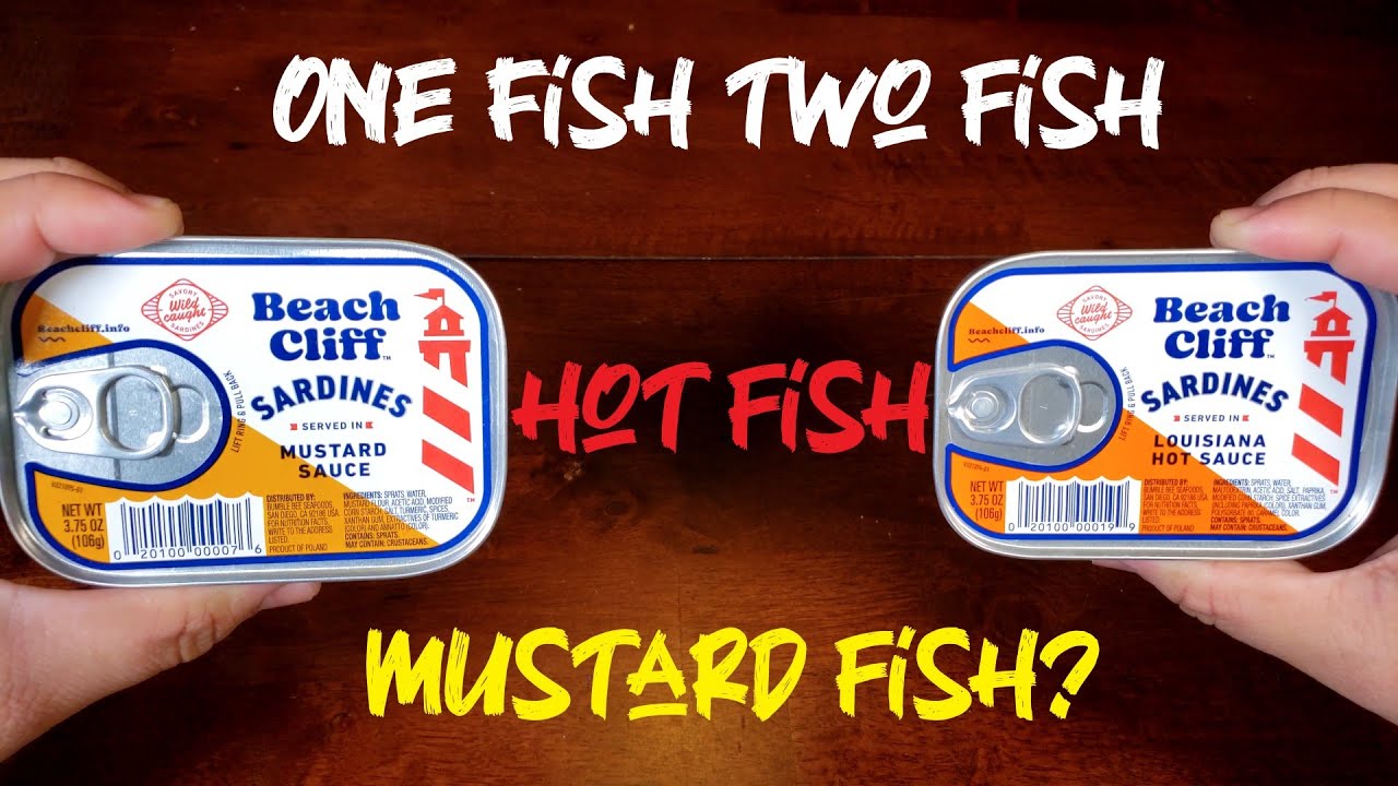Beach Cliff Duo: Mustard and Hot Sauce Sardines