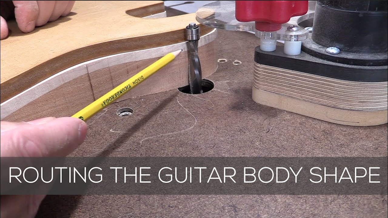 Shaping Strat Style Guitar Body On Router Table--SAFELY