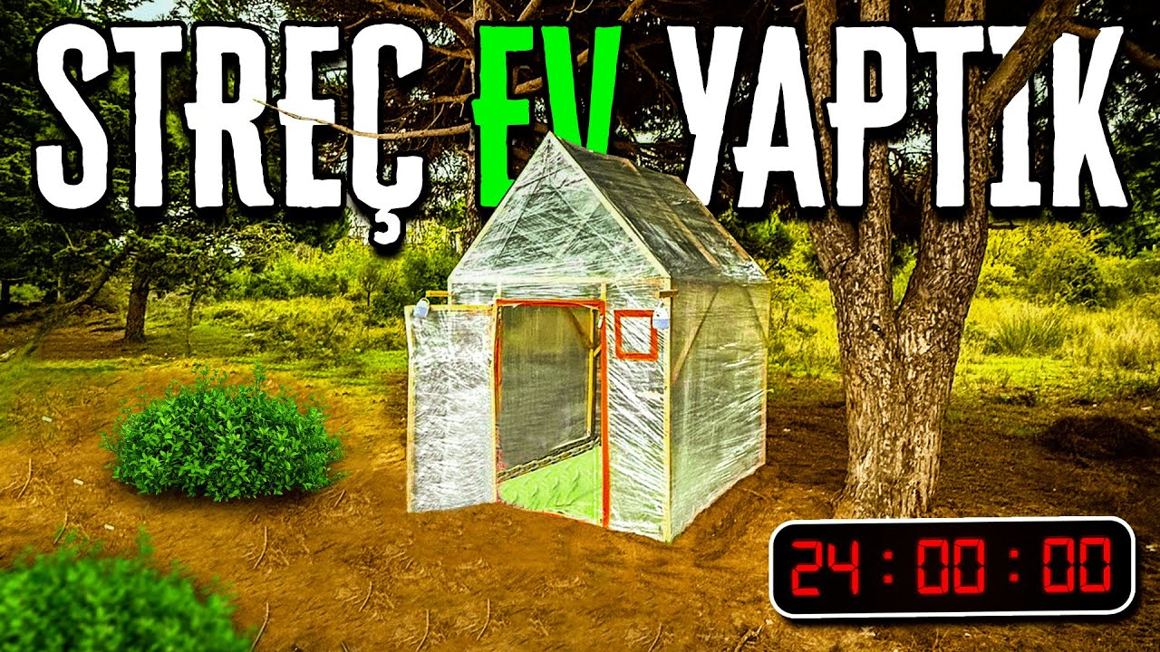 STRE&Ccedil;TEN EVİN İ&Ccedil;İNDE BİR GECE! KAMP ! VLOG