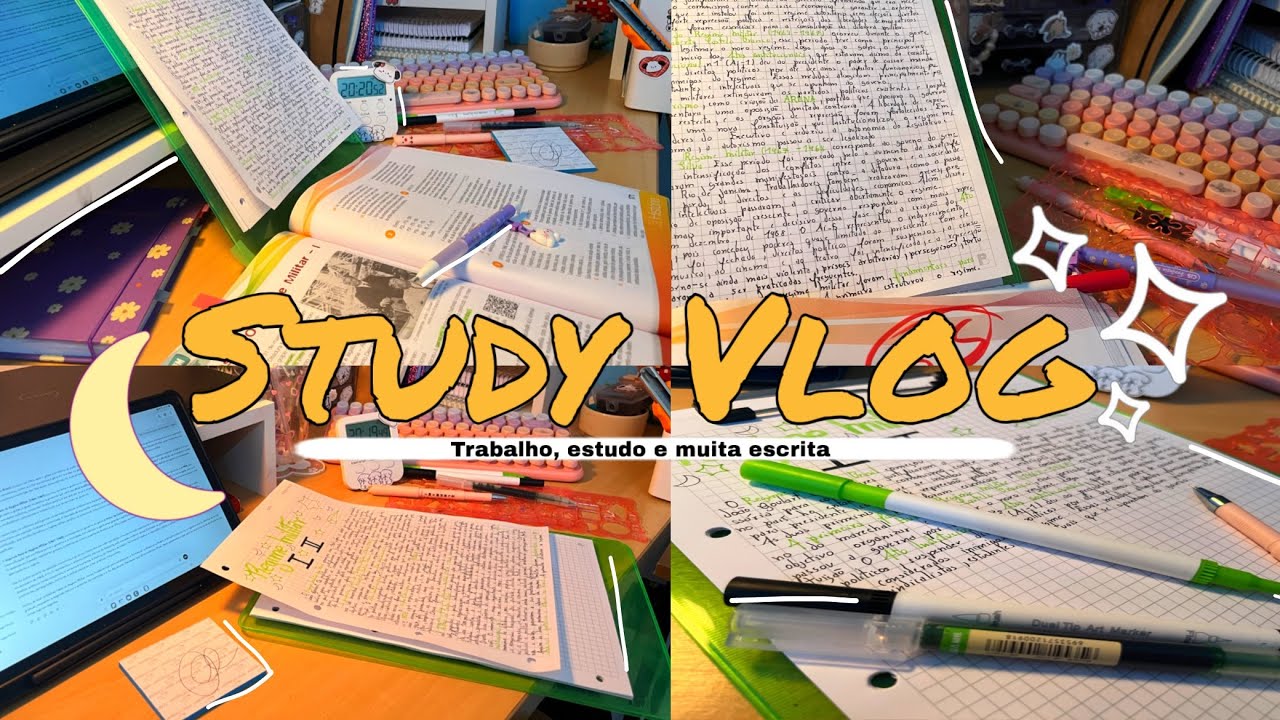 Study Vlog (Trabalho, estudos e muita escrita✍️) 