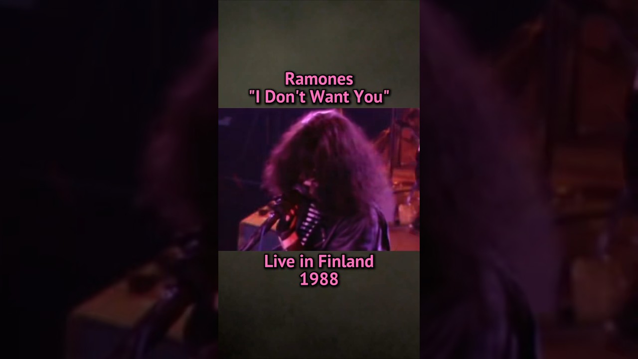 Ramones - "I Don't Want You" live in Finland (1988) 