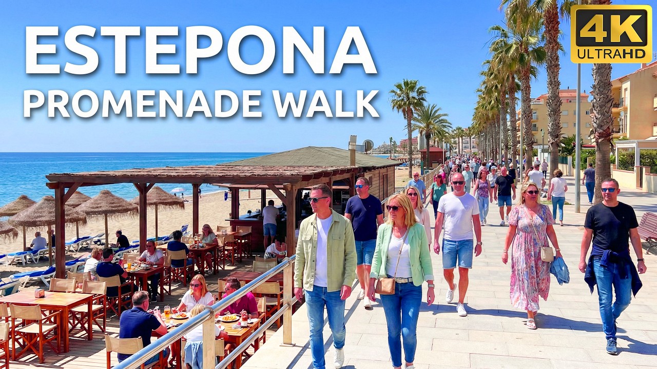 ESTEPONA 🇪🇸 | A Perfect Sunny Walk Along the Promenade