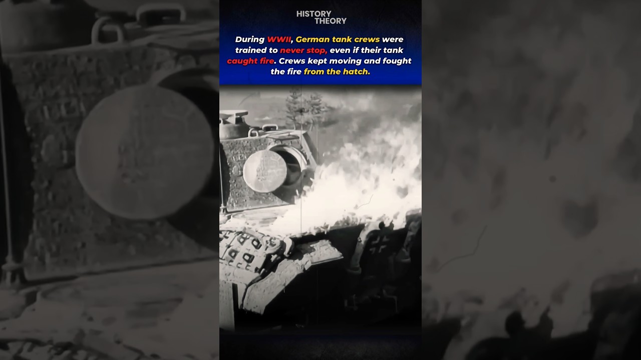 German Tank Crews Kept Moving While On Fire