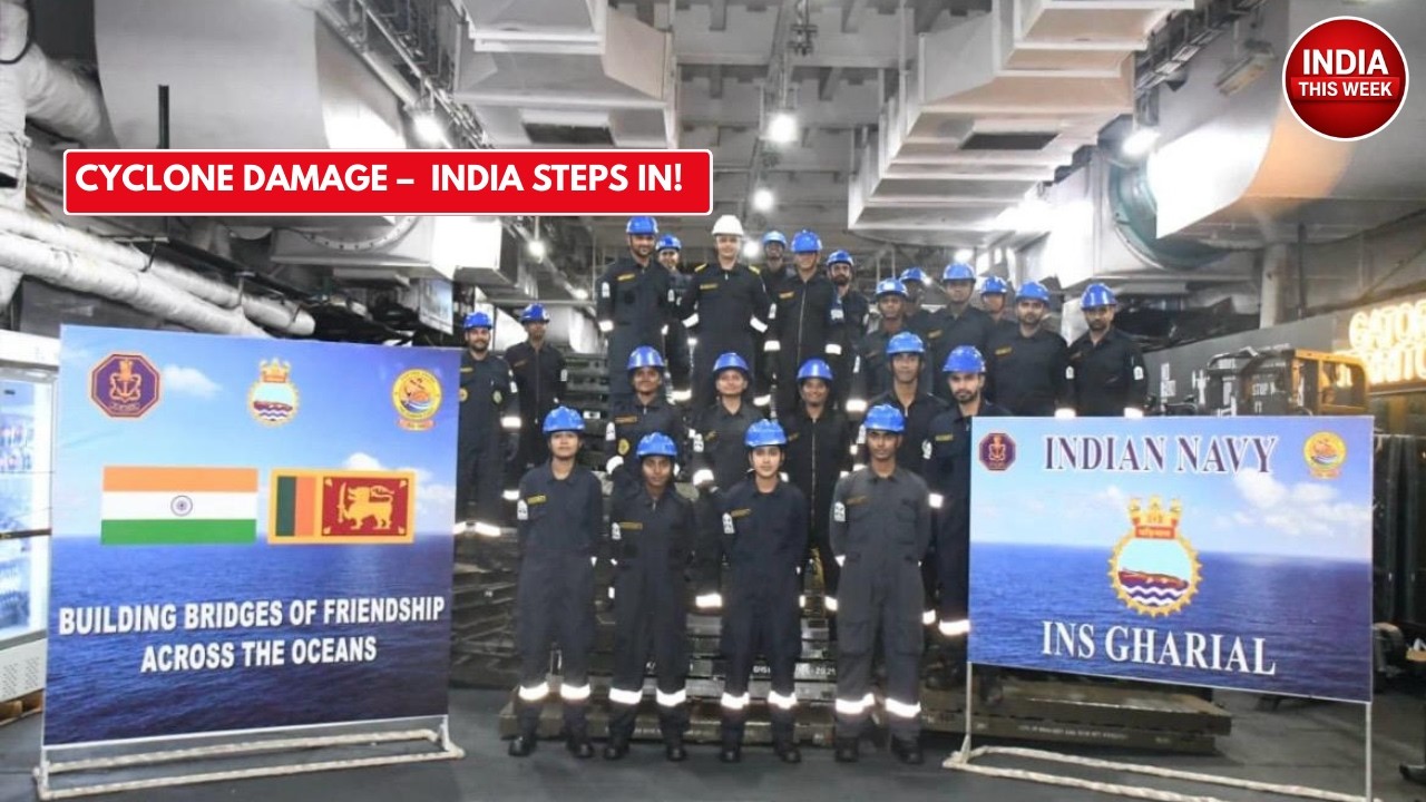 Indian Navy Delivers 10 Bailey Bridges to Sri Lanka After Cyclone Damage.