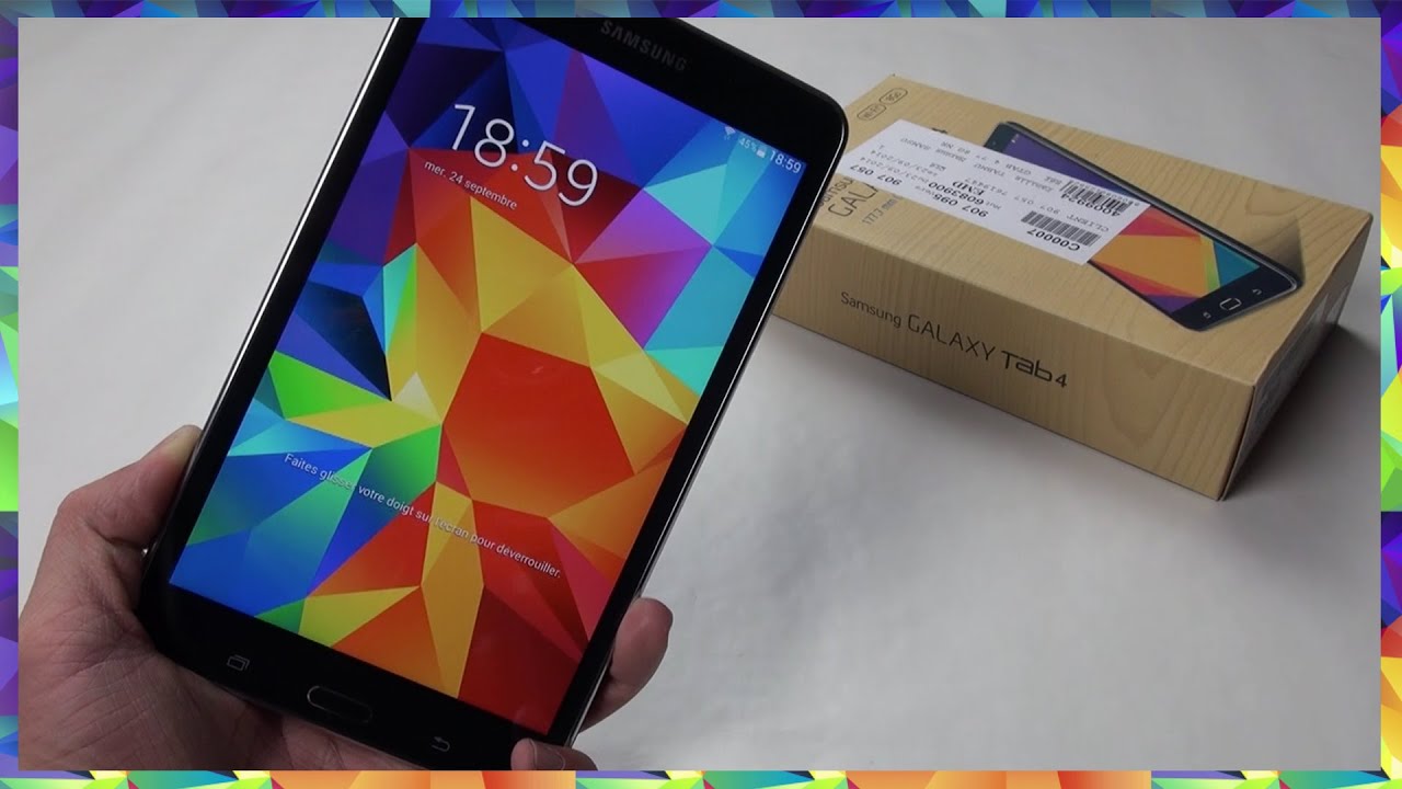 Déballage (UNBOXING) et première utilisation de la Samsung Galaxy Tab 4 7.0 | Français HD