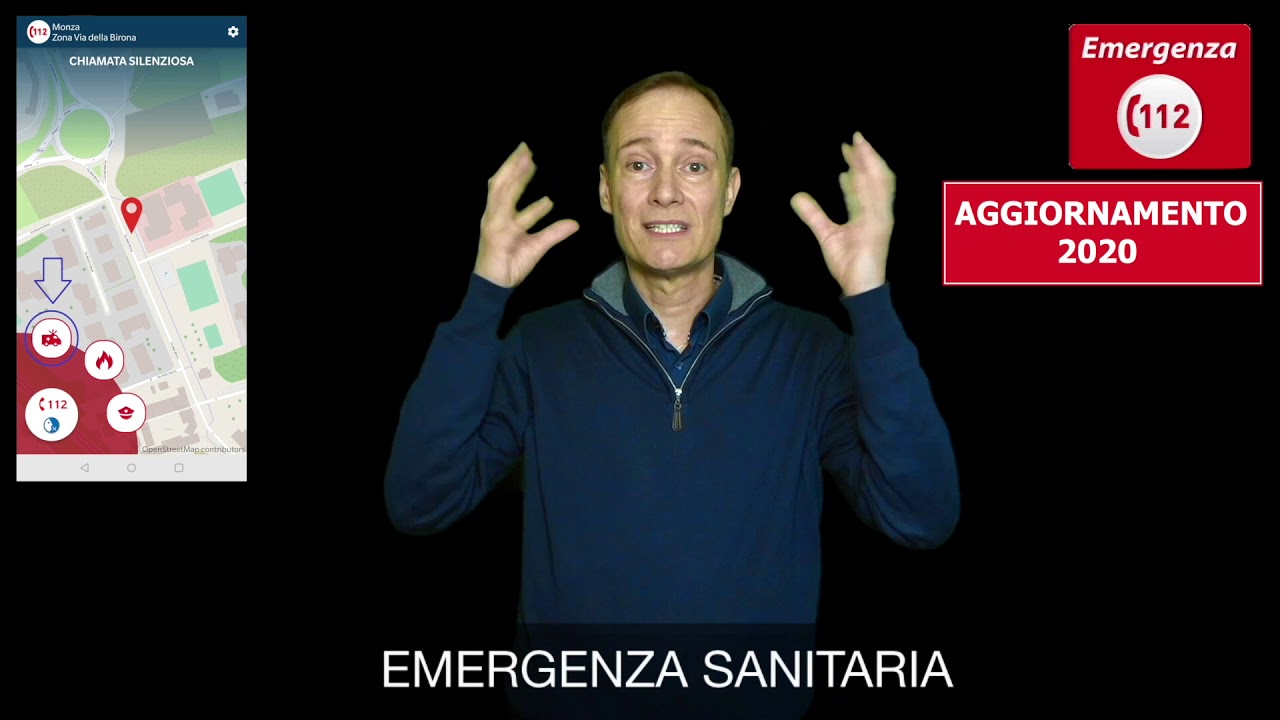 112 WHERE ARE U - AGGIORNAMENTO APP 2020 (VideoLIS versione per ipovedenti)