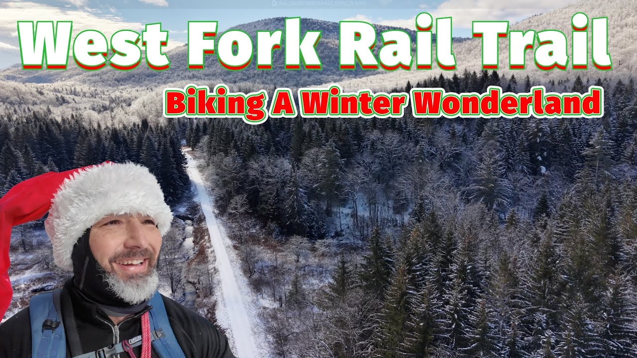 Велопрогулка по зимней сказке (West Fork Rail Trail, Западная Виргиния)