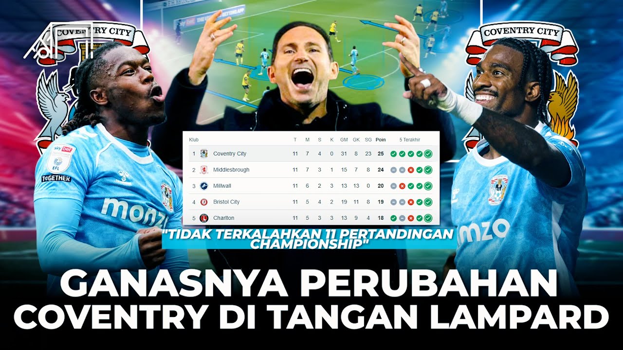Bangkitkan Klub Gaje Berkat Lampard Mainkan Taktik Sederhana yang Dihina Chelsea! Coventry City