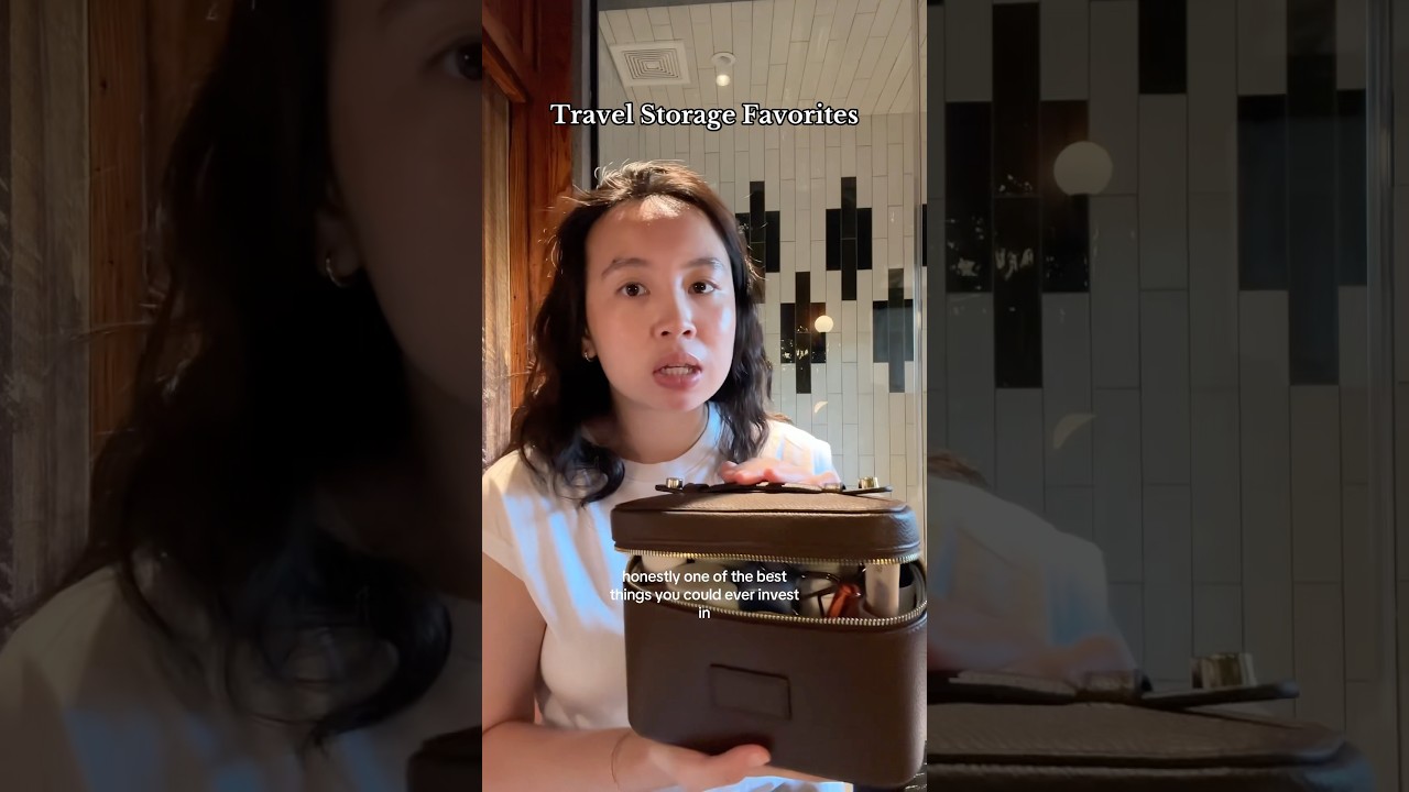 The toiletry bag that holds all my travel essentials