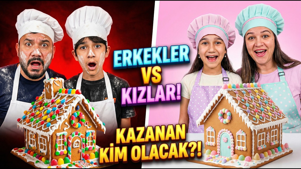 Kurabiye Evi Süsleme Kapışması! 🍬 Arıgiller’de Kim En Güzel Evi Yapacak?