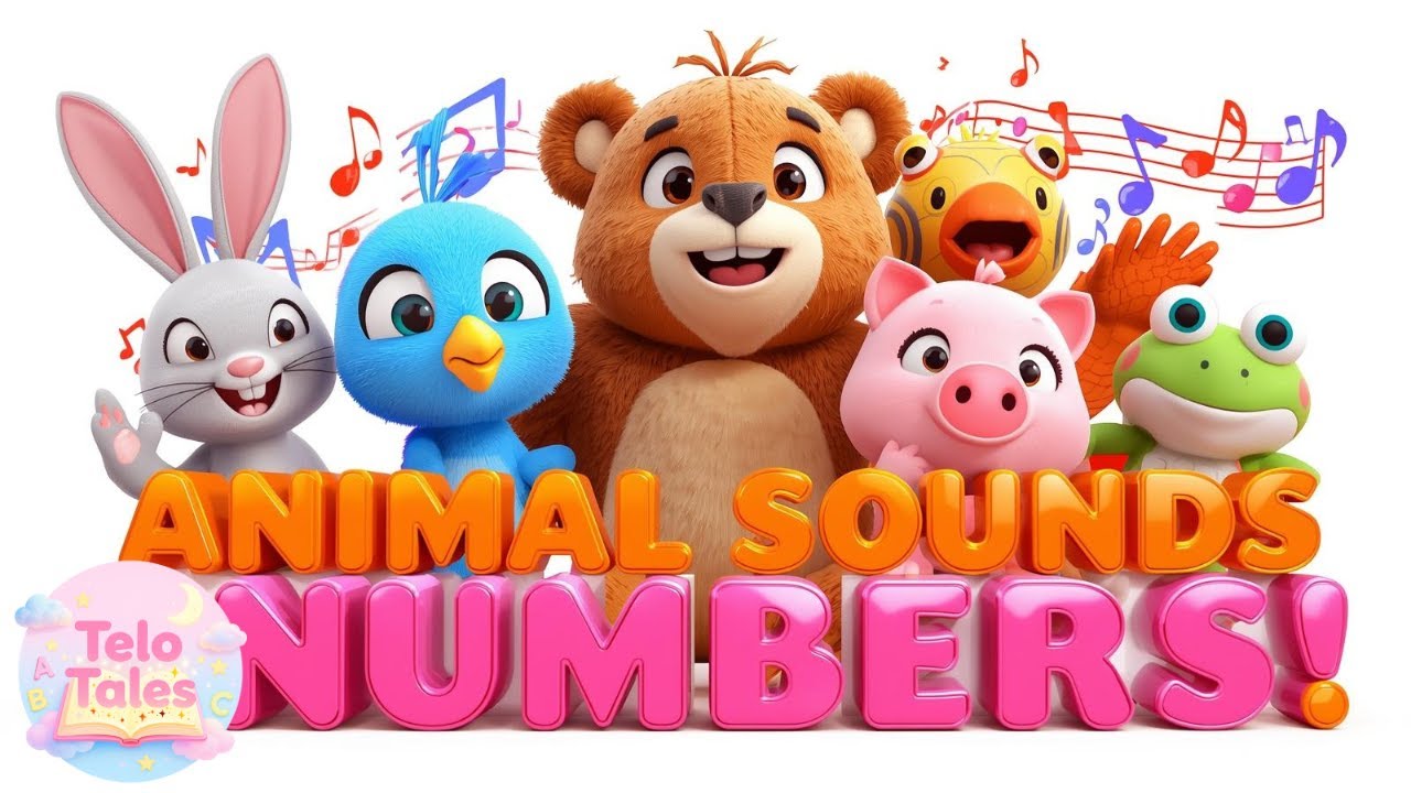 Animal Sounds & Numbers Song 🐰⭐ Fun Sing Along for Kids