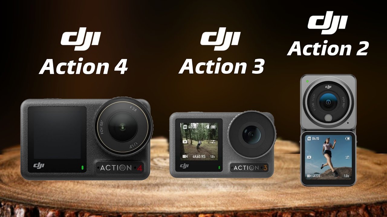 DJI Action 4 VS DJI Action 3 VS DJI Action 2
