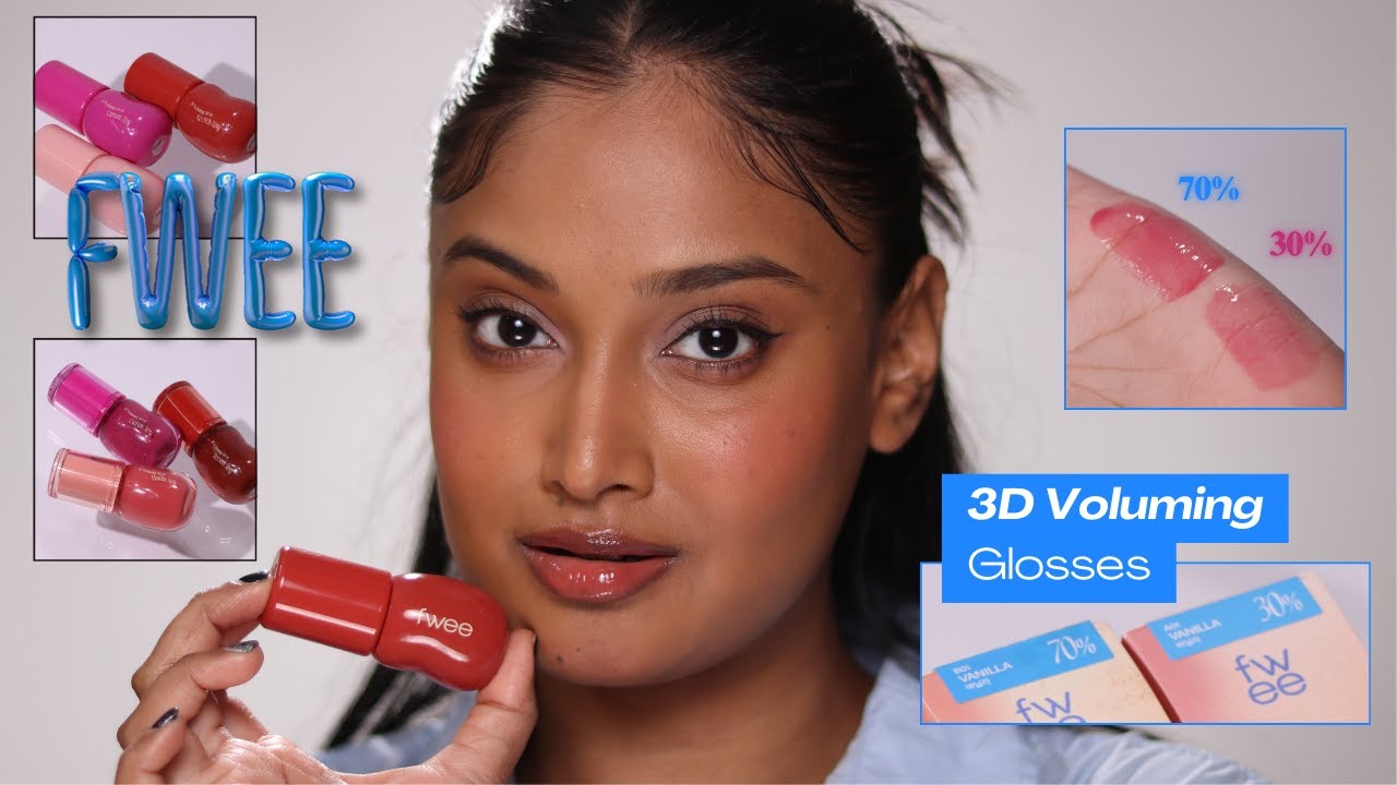 30% or 70%? Are Fwee’s 3D Voluming Glosses brown skin-friendly? 🧸