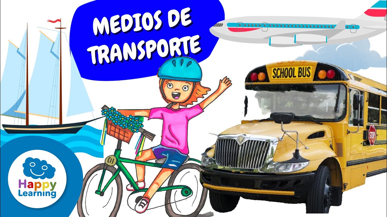 LOS MEDIOS DE TRANSPORTE: Movilidad Sostenible para Niños 🚴‍♀️🌍 | Happy Learning
