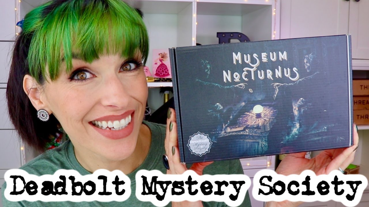 DEADBOLT MYSTERY SOCIETY murder mystery box subscription
