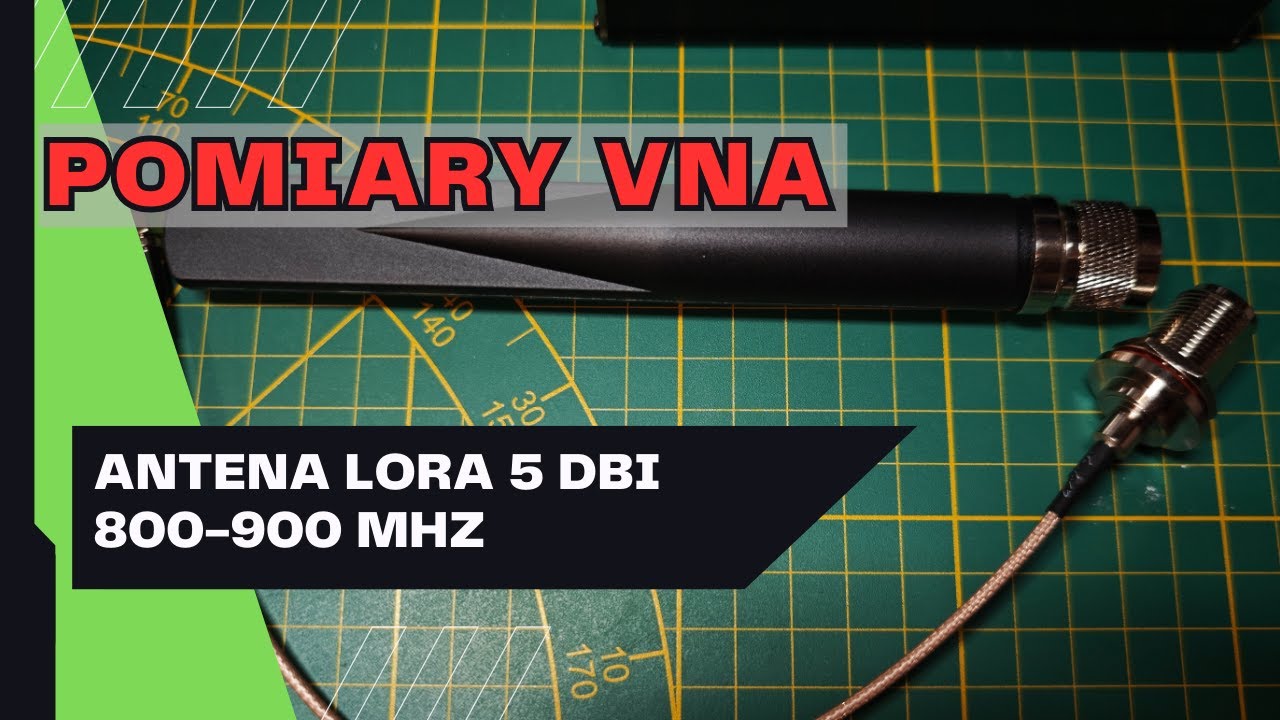 Pomiar taniej anteny 5 dBi meshtastic LoRa 868 MHz przy użyciu nano VNA