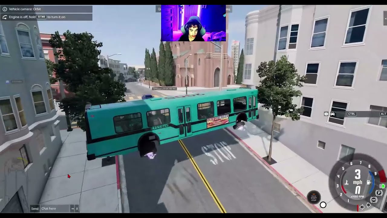 beam ng drive bus fun and cops