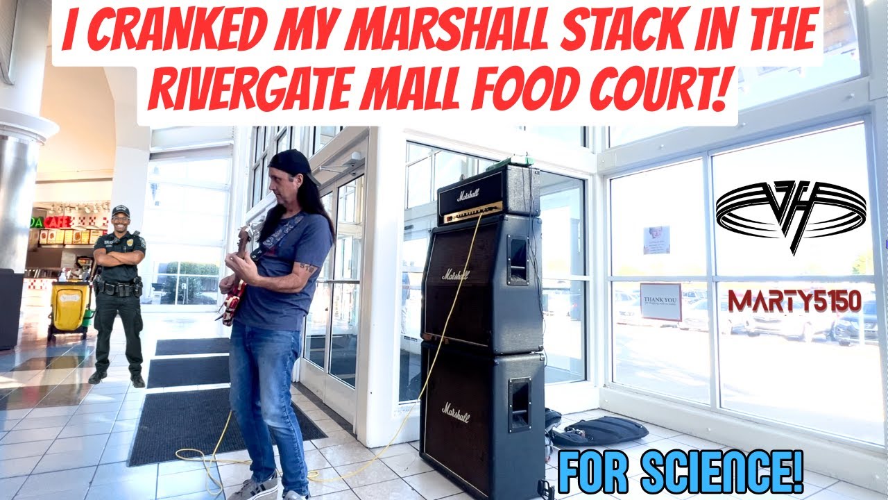 Я завёл свой Marshall Stack в фуд-корте торгового центра Rivergate! Ещё одна весёлая суббота в Нэ...