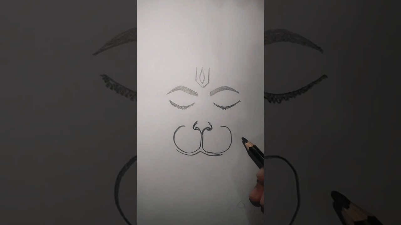 Jai Bajrangbali 🙏🚩|easy Hanuman drawing 😍#shorts #viral #bajrangbali #trending