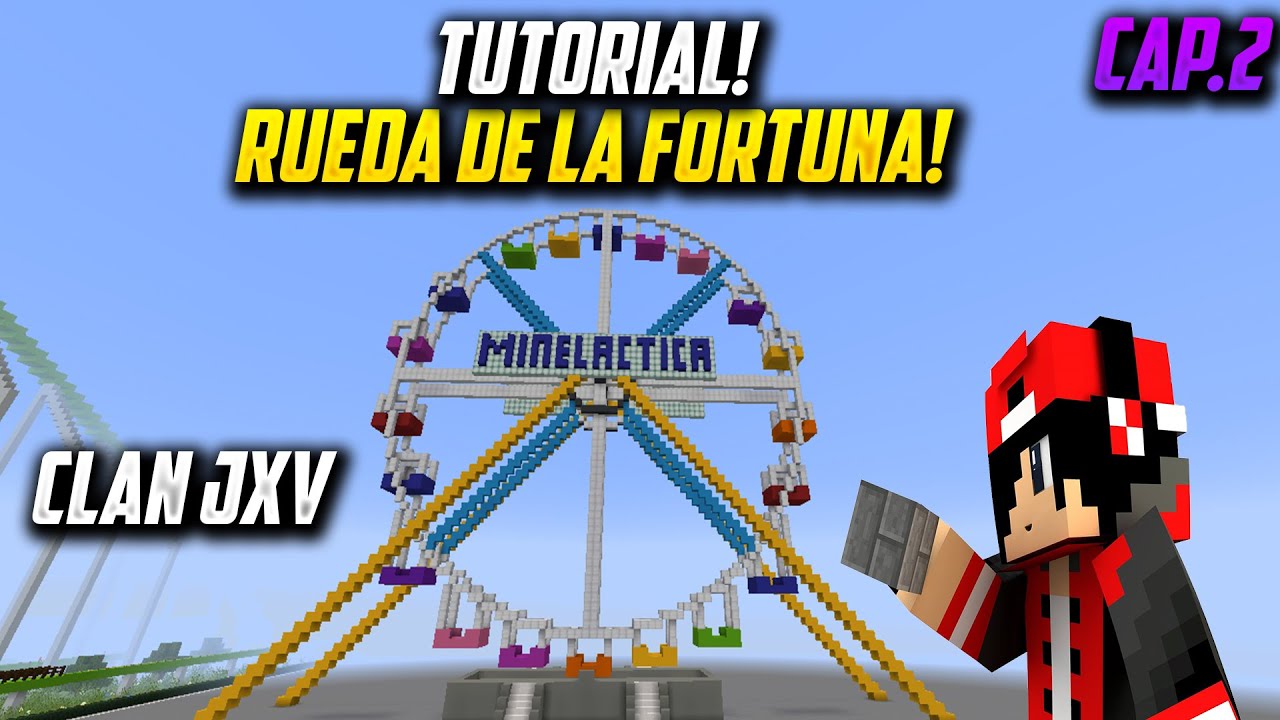 COMO HACER UN PARQUE DE DIVERSIONES EN MINECRAFT CLAN JXV PARTE 2