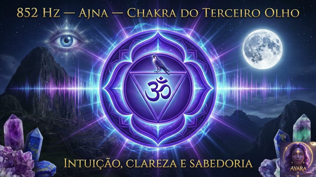 852 Hz | Chakra do Terceiro Olho (Ajna) | Meditação para Intuição e Clareza Mental