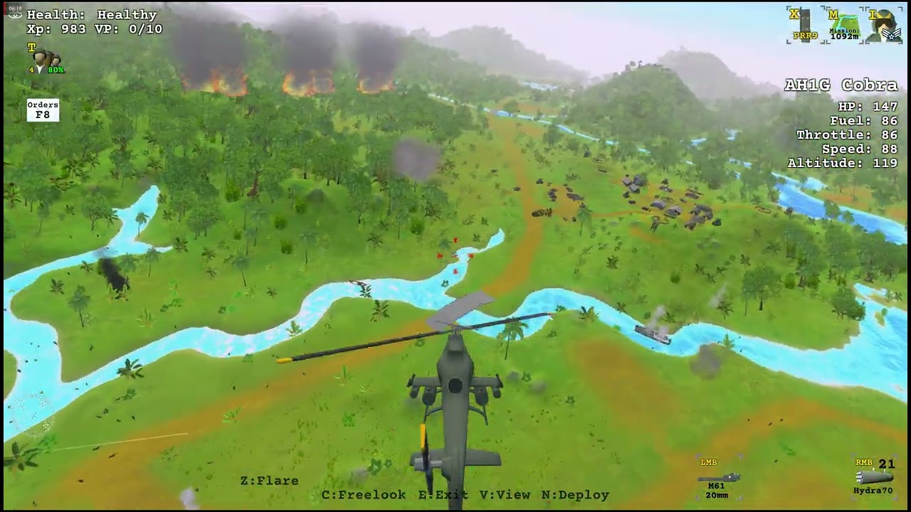 Vietnam War (Steam game) - Cobra flights