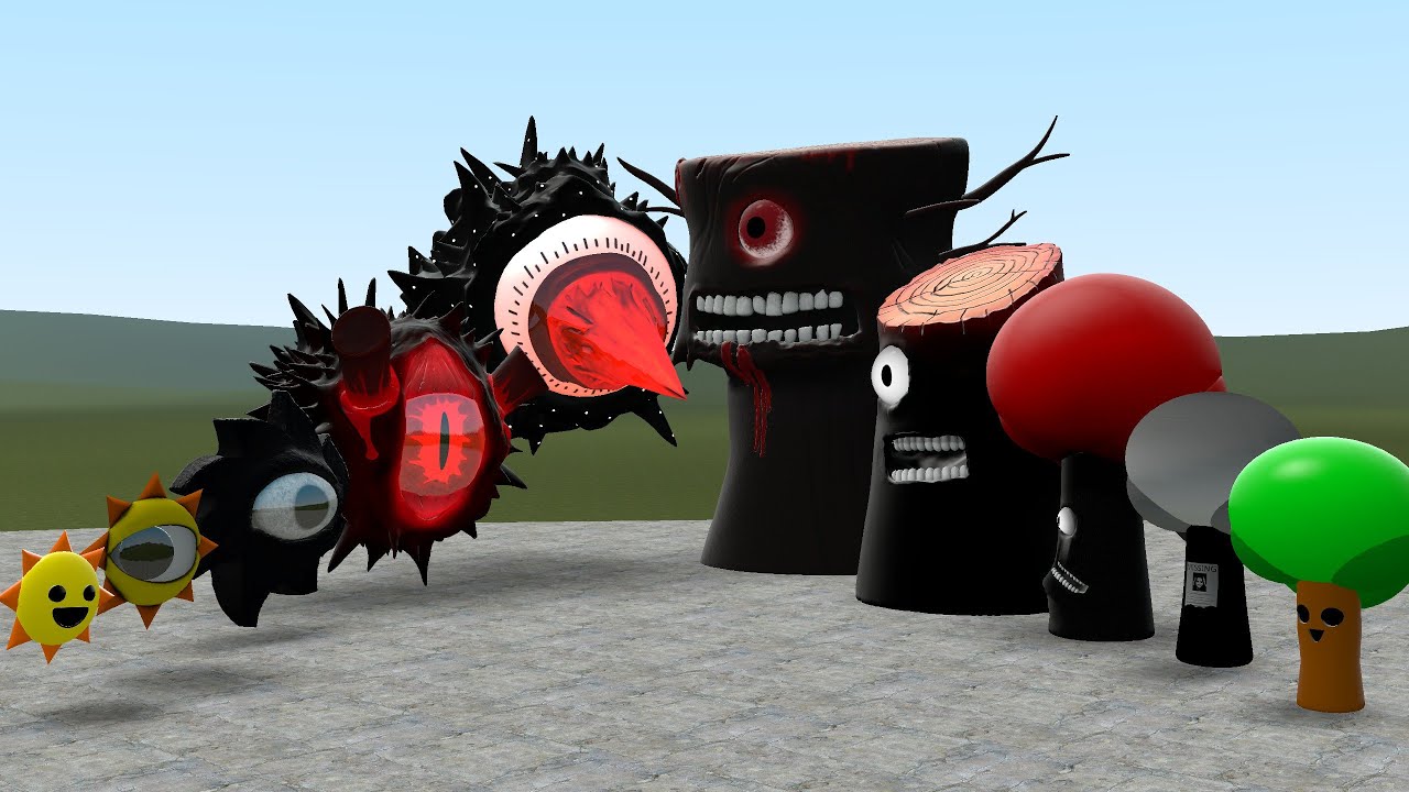 SPRUNKI EVOLUTION OF MR SUN VS MR TREE ALL PHASES In Garry's Mod!