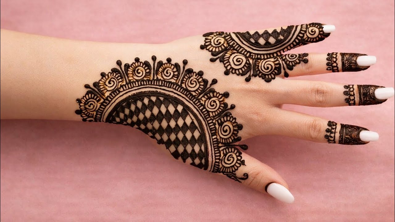 🌿Stylish Arabic Mehndi Design for Full Hand | Easy & Modern Henna Pattern 2026