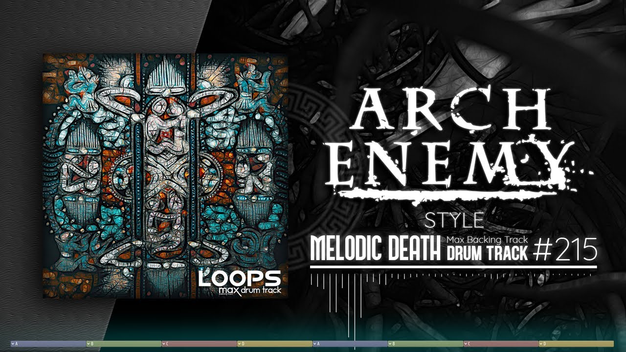 Melodic Death Metal Drum Track / Arch Enemy Style / 120 bpm