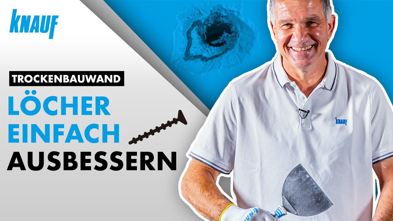 Löcher in der Trockenbauwand ausbessern (Anleitung)
