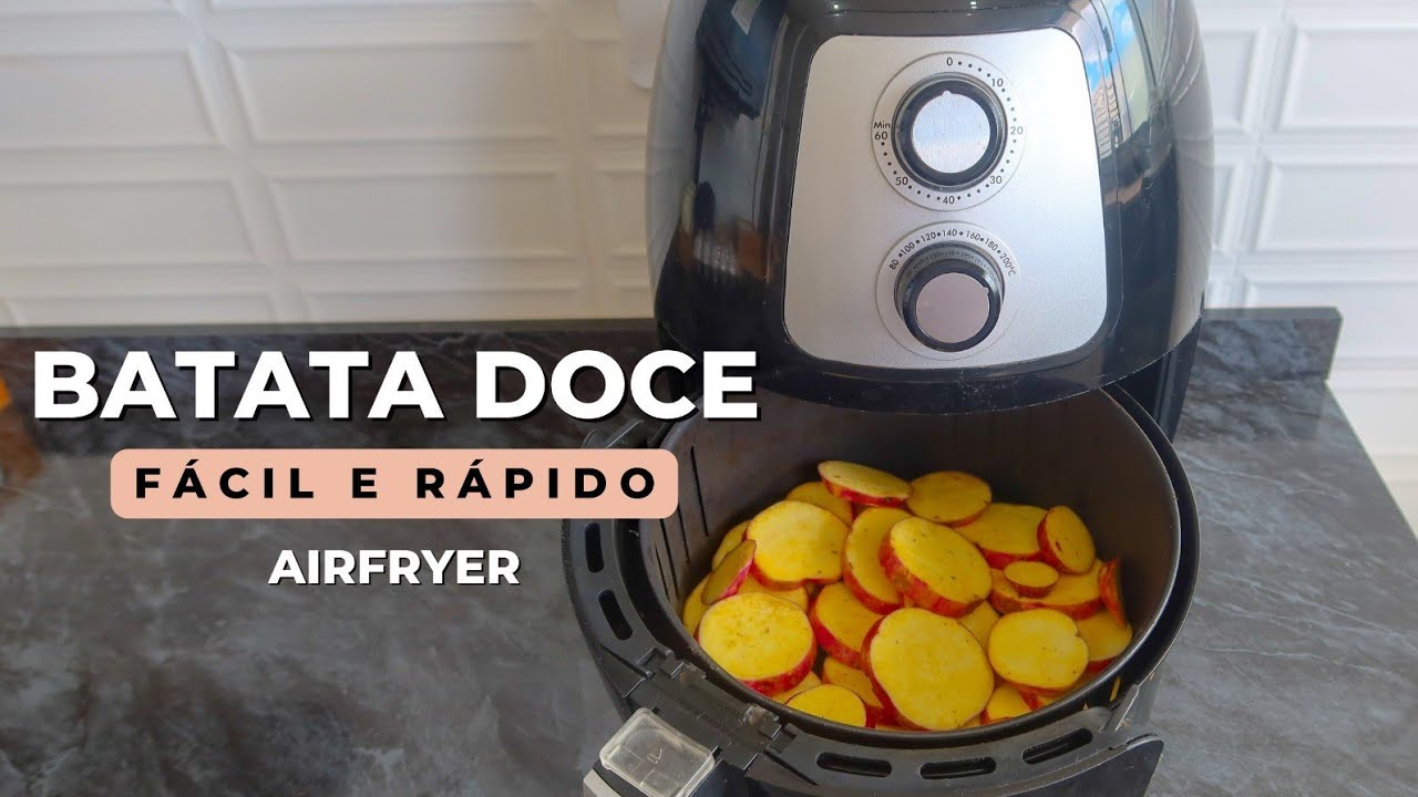 Como fazer BATATA DOCE na AIRFRYER fácil e rápido