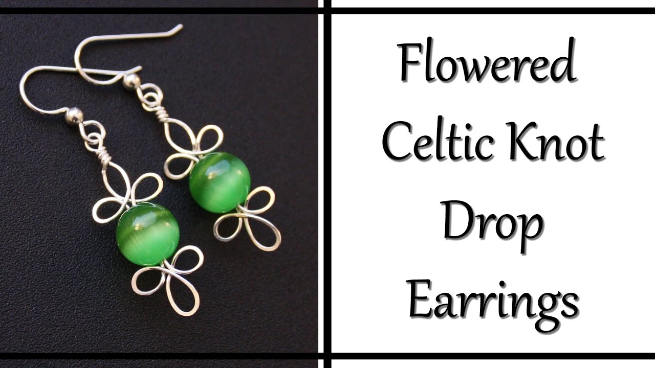 How to Make Celtic Knot Drop Earrings - Wire Wrapped Jewelry Tutorial