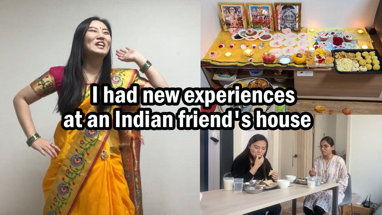 I went Indian friend's house 🇮🇳🇰🇷 | Atithi Devo Bhava 💝