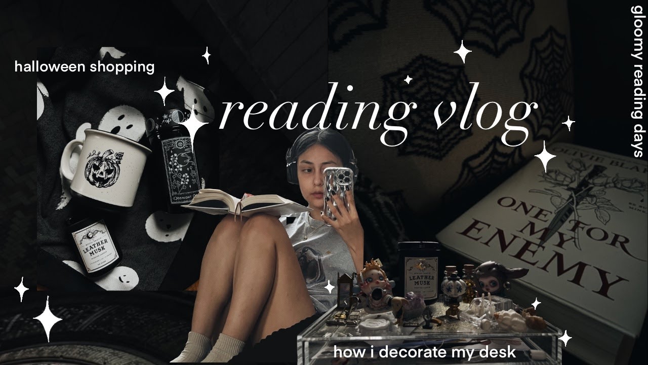 reading vlog ✍︎ halloween shopping, cozy reading, blindboxes, desk decor ✍︎ no.024