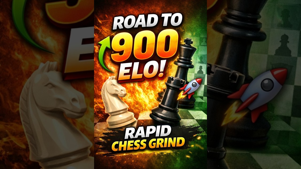 Road to 900 ELO | Rapid Chess Grind Begins ♟️🔥