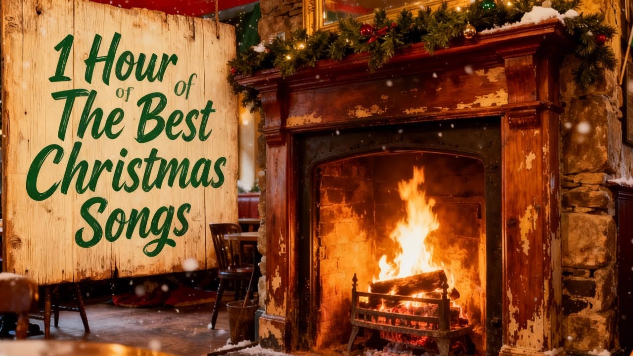 🎄 1 Hour of The Best Irish Christmas Songs – Cozy Pub Fireplace & Festive Craic