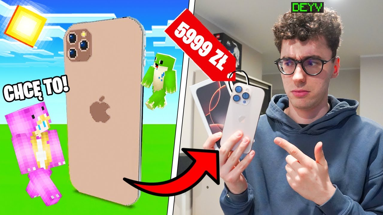 Kupuje WSZYSTKO co MOJA DZIEWCZYNA ZBUDUJE w Minecraft!